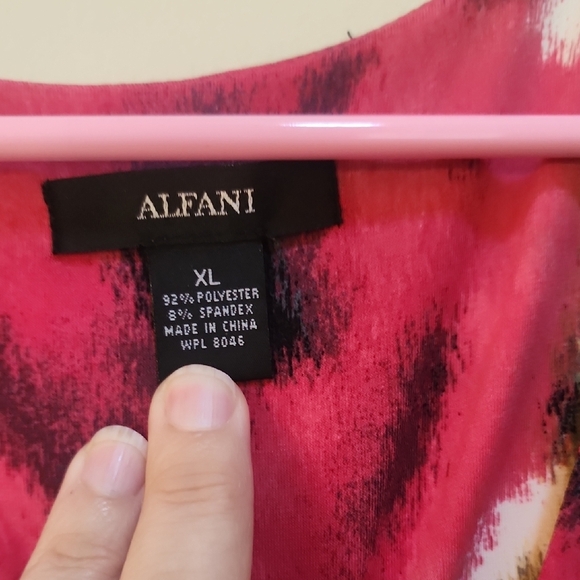 Alfani Pink and Black Dress XL - Picture 2 of 3